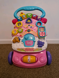 pink baby walker uk